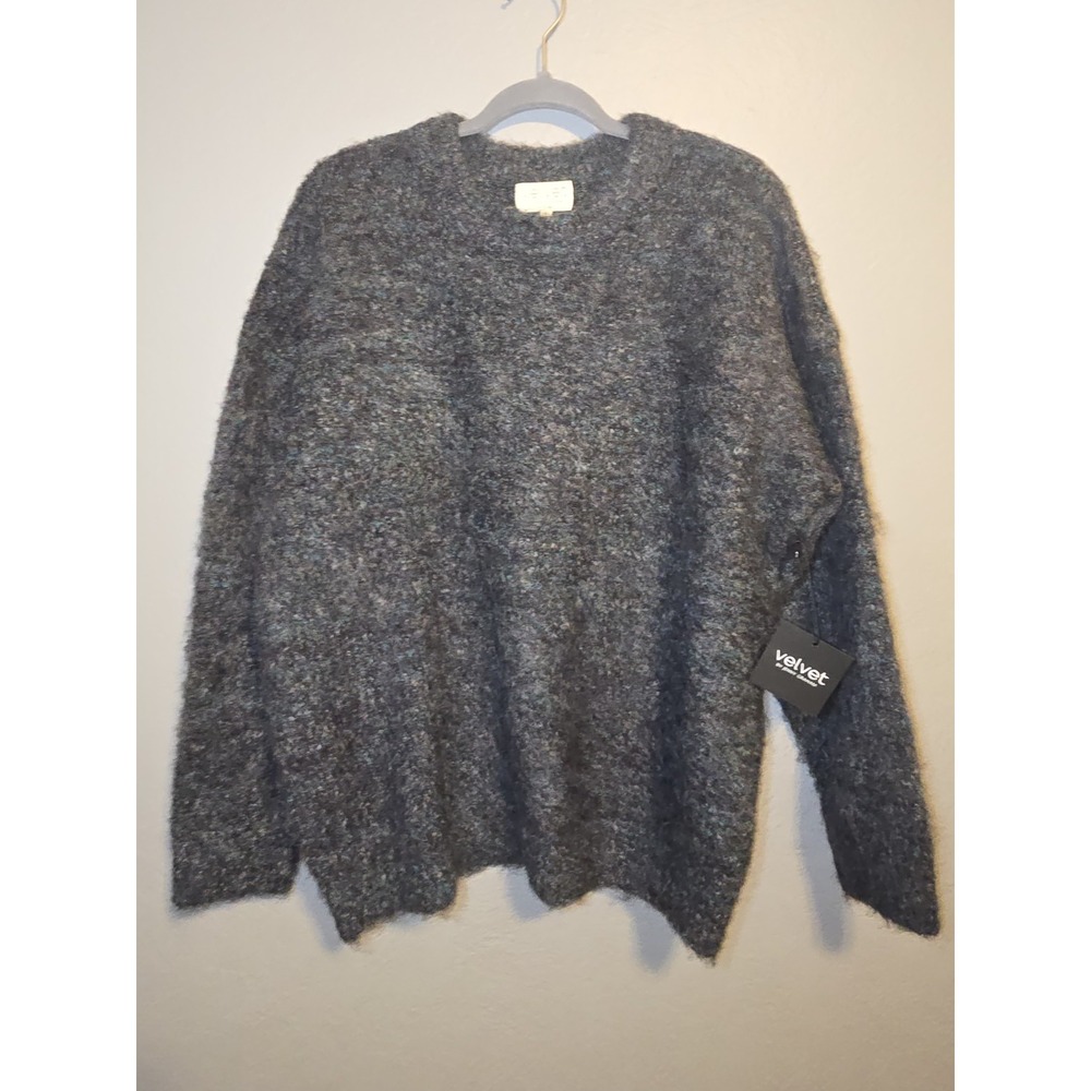 Velvet By Jenny Graham Women's Gray Multicolor Oversized Sweater Sz Small - NWT